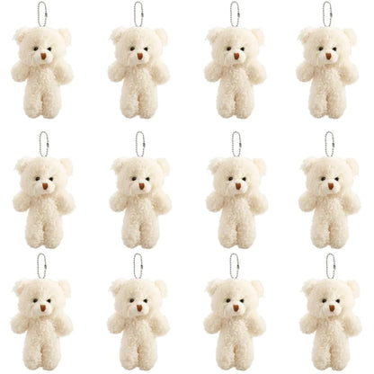 12-500Pcs Mini Teddy Bears Tiny Soft Stuffed Teddy Bear Small Plush Bears Bulk for Birthday Party Decor Favors Bag Keychain