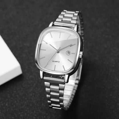 Elegant Square Dial Women Watches Simple Calendar Quartz Wristwatches Reloj Mujer Girls Clock Gift (Without Box)