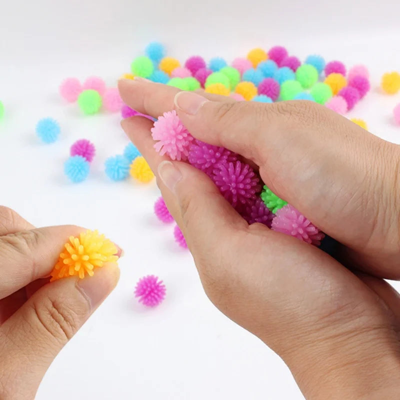 12/24PCS Hedgehog Ball Vent Decompression Myrica Rubra Toy Yoga Muscle Relaxation Acupoint Grip Fitness Touch Training Kneading