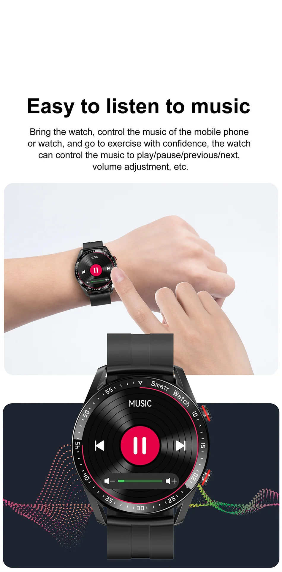2026 NEW 1.5 inch Smart Watch Men Bluetooth Call Heart Rate ECG Health Fitness Sports Watch Waterproof Business Man Smartwatch