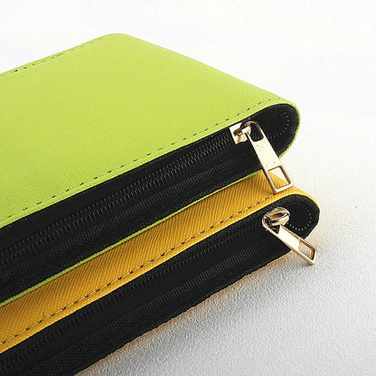 12 Slots Fountain Pen Case Pencil Case Pouch Bag PU Leather Case for JINHAO Pens
