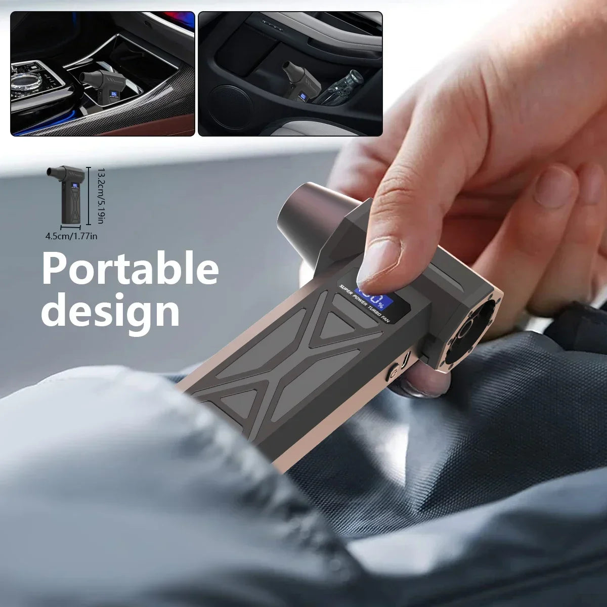 Type-C X6 Violent Fan Powerful Vacuum Dust Cleaner 140000RPM Strong Wind Fast Charging Brushless Turbo Blower Jet for Cleaning