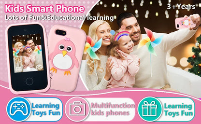Children Phone Educational Toys MP3 Music Player Games Musical Toy Baby Mobile Selfie Camera Toys for Kids Birthday Gifts