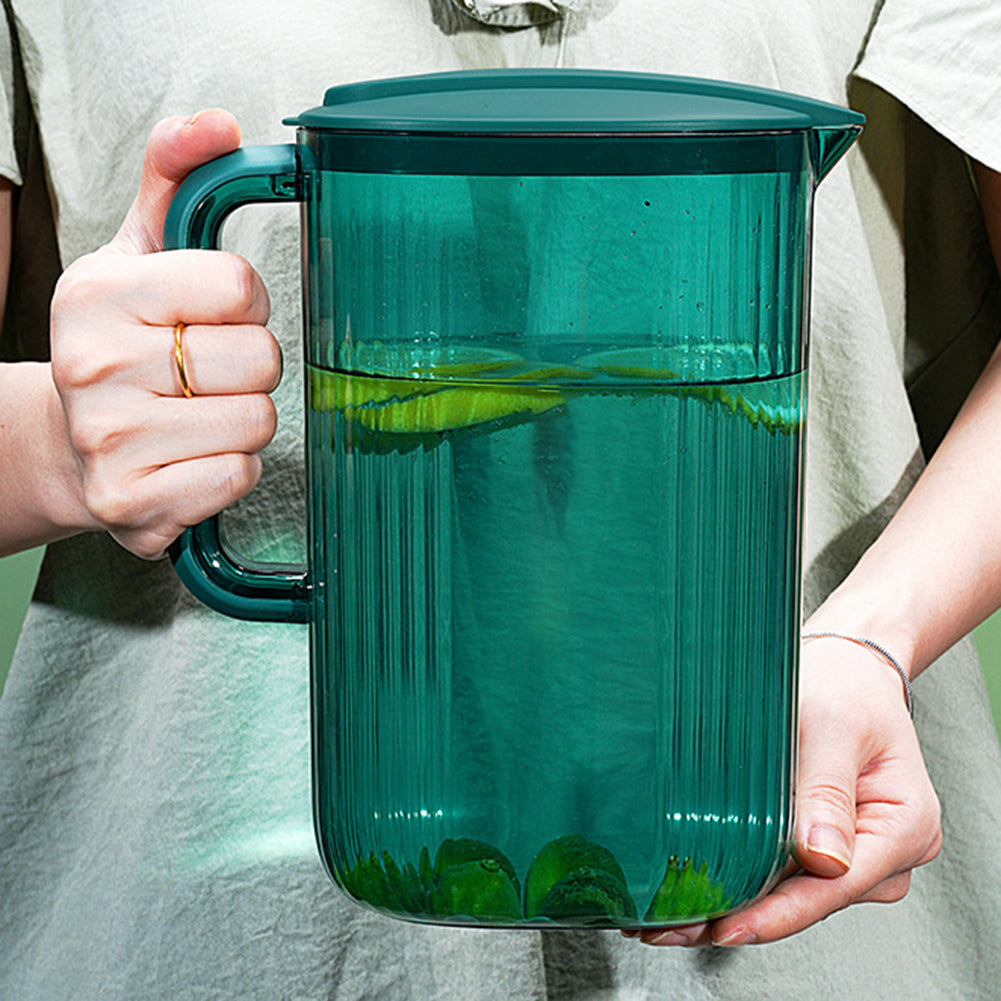 2200ml Cool Water Jug Transparent Refrigerator Water Kettle And Cups Water Pot With Handle Large Capacity Office Household Jug