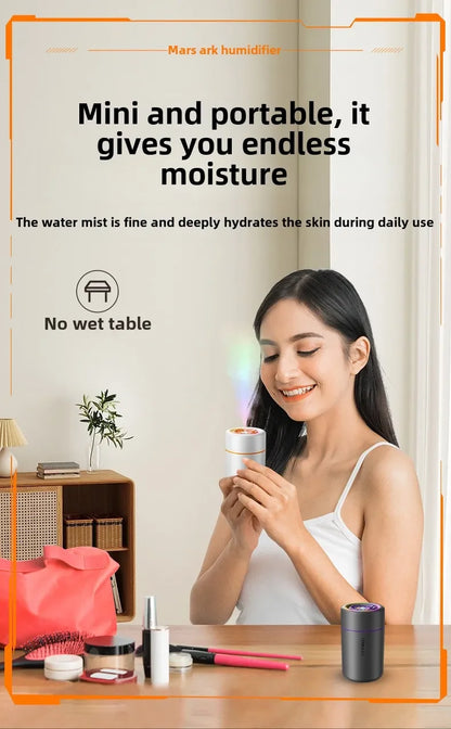 Mini Air Humidifier USB Electric Aroma Essential Oil Diffuser Purifier Aromatherapy Mist Maker Color Lights For Car Home Bedroom