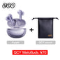 QCY MeloBuds N70 Adaptacyjne ANC Bezprzewodowe słuchawki douszne Bluetooth 6.0 LDAC Hi-Res Audio 6 mikrofonów Ładowanie bezprzewodowe Słuchawki 50 godzin IPX5