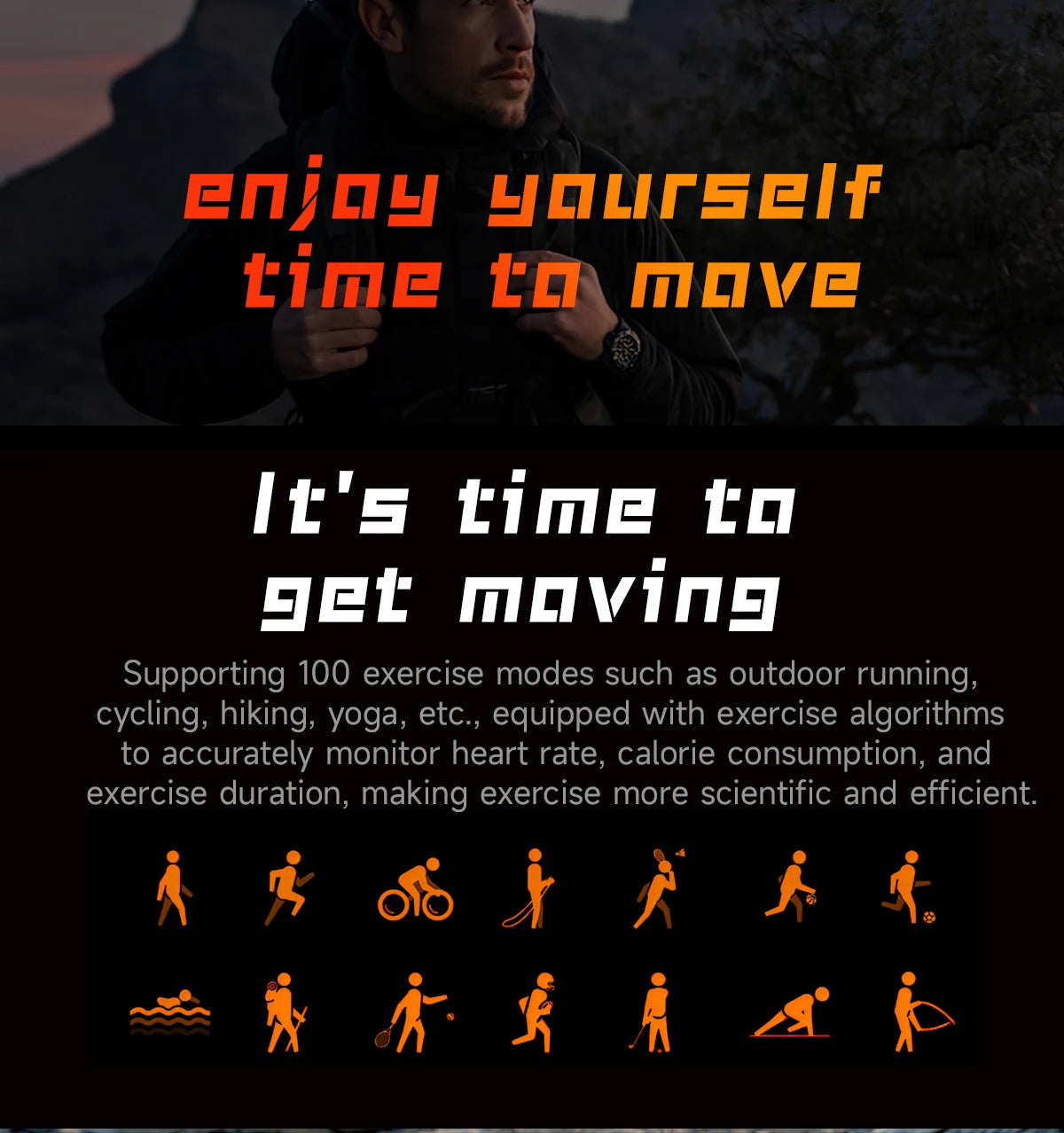 LIGE Nowy Smartwatch Męski 800 mAh Ultra Długa Żywotność Baterii Wodoodporny Zegarek Sportowy Outdoor Połączenia Bluetooth Wojskowy Smartwatch 2025