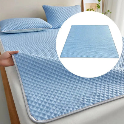 Breathable Cooling Mattress Skin-friendly Comfortable Ice Silk Bed Mat Pad Washable Soft Smooth Air Condition Cushion Household