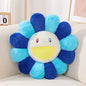 Aesthetic Sunflower Plush Cushion Cute Flower Stuffed Pillow Rainbow Floral Decorative Pillow Office Chair Back Cushion Decor