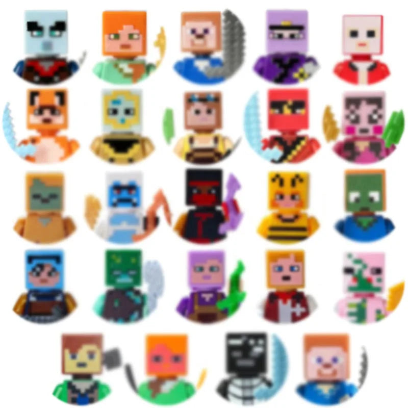 City character building block figure set, little block people, block accessories, engineer, doctor, firefighter, kids' toy