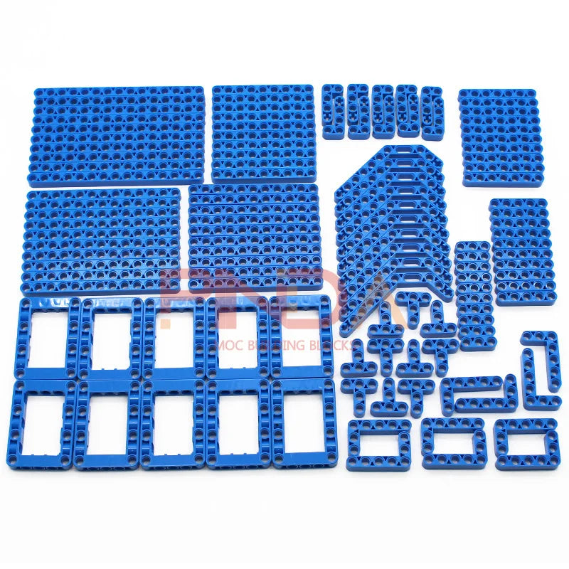 120PCS Parti tecniche fai da te 6 colori Liftarm Mattoni da costruzione spessi Blocchi Set di accessori Braccio Fascio Meccanico