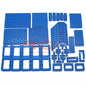 120PCS Parti tecniche fai da te 6 colori Liftarm Mattoni da costruzione spessi Blocchi Set di accessori Braccio Fascio Meccanico