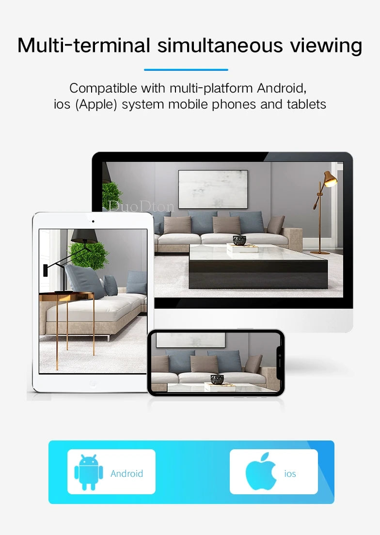 3MP WiFi Camera Home PTZ IP Camera Color Night Audio Wireless Surveillance Camera Auto Home Tracking Security CCTV Camera