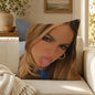 Person A-Addison R-Rae Funny Cushion Cover Soft Short Plush Decorative Pillow Cover for Sofa Bedroom Easy to Clean