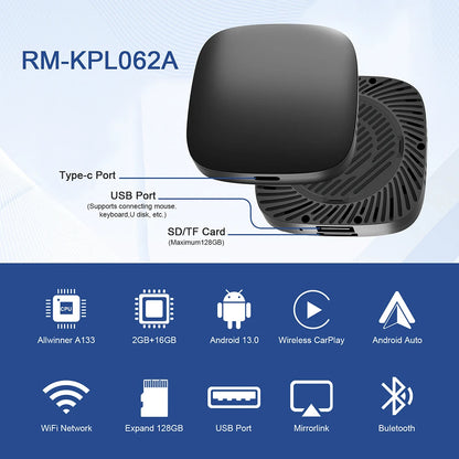 Android 13 Car AI Box Wireless Carplay Adapter Android Auto For Netflix Youtube For Peugeot 208 308 408 508 2008 3008 4008 5008