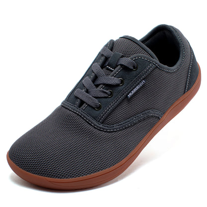 HOBIBEAR Wide-Toe-Box Barefoot Shoes for Men Minimalist Breathable Comfortable Trail Walking Shoes