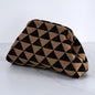 Women's Striped Beach Clutch Bag Versatile Small Woven Crochet Handbags Purses Knitting Dumpling Clutch Casual Bag
