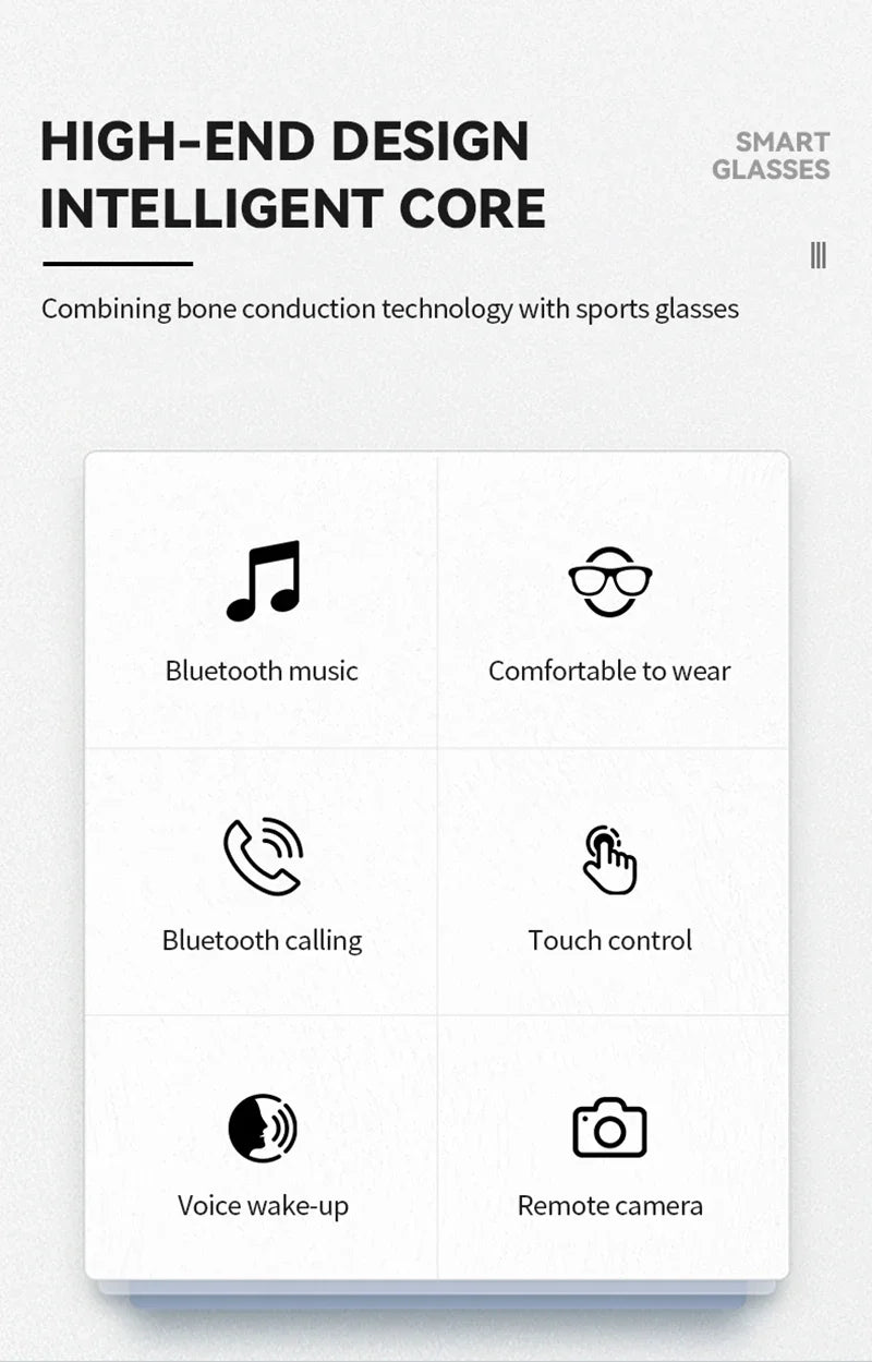 Lenovo 8K HD AI Smart Glasses AI Translation Hands-Free Calling AI Chat Logging Music Playback Smart Sunglasses for Men 2026 Ne