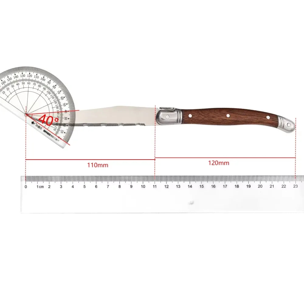 4/6/8P Serrated Steak Knives Set Dinner Knife Cutlery Imitation Steel Table Knife Sharp Handle Cutlery Knife Kitchen Tableware