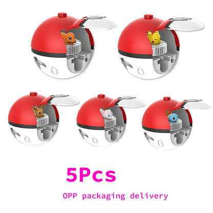 Original Pokemon Pikachu Spinning Top Arena Cartoon Anime Figure Pull Monster Elf Ball Battle Game Boy Kids Child Birthday Gift