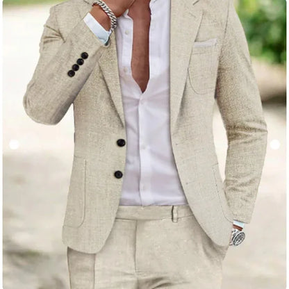 2027 New Spring And Autumn Mens Digital Printed 2 Piece Suit Set Plus Size Smart Casual Blazer Outfit For Business And Wedding