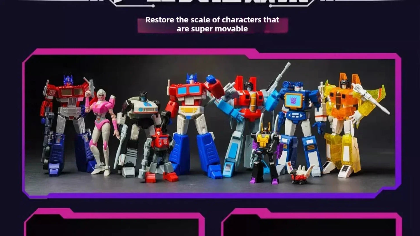 Blind Box Transformers Articulated Figure - AULDEY AAE Optimus Prime Soundwave Multi-Pose Action Model Display Gift for Kids