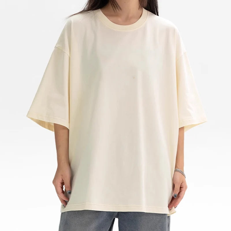 Summer 100% Cotton T Shirts,Short Sleeve Crew Neck Tops,Oversize Tee,Soft T Shirt for Women