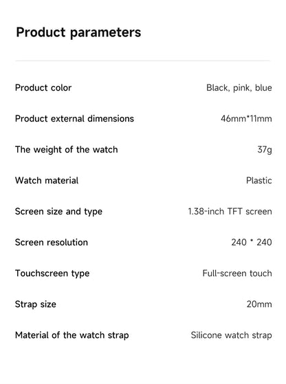 LIGE Nowy 1,38-calowy Smartwatch Zdrowotny Damski Połączenia Bluetooth Smartwatch Męski Monitorowanie Tętna Bransoletka Sportowa Odtwarzacz Muzyki 2026