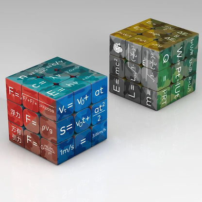 3x3x3 Magic Puzzle Cube Math Chemistry Element Physical Kids Puzzle Cube with Base Magico Cubo Children's Gifts Educational Toys