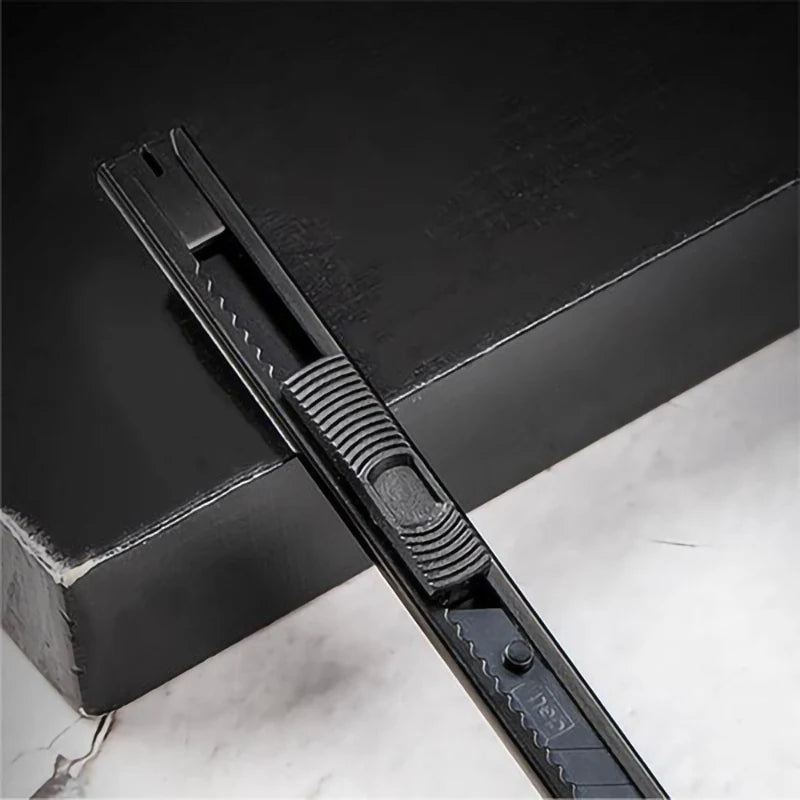 1 Pcs 9mm Black Self-locking Utility Knives Safety Snap Off Knife Paper Cutter Knife Multifunctional Office Supplies Art Knifes