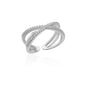 Blue Zircon Crown Rings For Women Stainless Steel Gold Color Adjustable Crown Ring 2026 Trend Design Female Wedding Jewerly Gift
