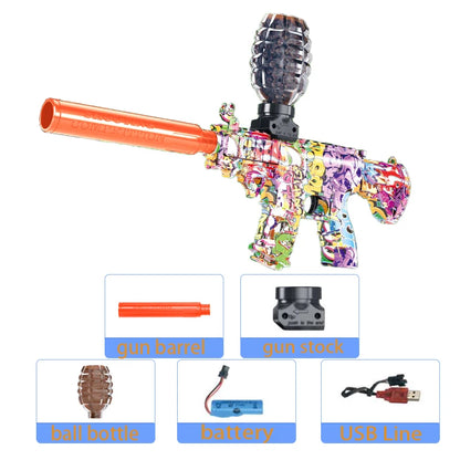 M416 Electric Blaster Gun Toy Gun Outdoor Rechargeable Automatic Shooting Game Interactive Toys For Children Parent Adult Gift