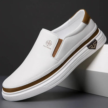 Men's Breathable Loafers Summer Comfort Soft Sole Slip-On Casual Shoes Anti-Slip Wear-Resistant Outdoor Men's Shoes-723