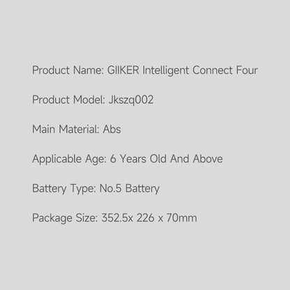 Giiker Smart Four Connected 5x5x5 3D Four in A Row Board Game with Intelligent AI Space Creative Interactive Toys For Kids Gifts