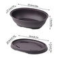 Rectangular Square Flowerpots Imitation Purple Clay Succulent Plants Pots Oval Pots Outdoor Garden Landscape Bonsai Pot Trays