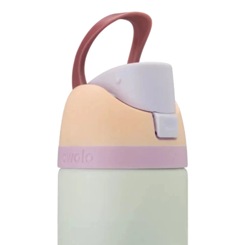 Owala portable cup, one handed open lid, large capacity water cup, straw cup, insulated cup, 710mL | Coastal Mist