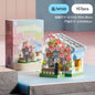 Mini Brick Building Set Rose Flower Model, Creative DIY Building Block Kit for Desk Decor, Birthday Gift for Adults and Teens