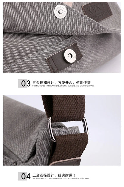 Men's multi-functional shoulder bag, leisure large capacity business travel bag, fashionable storage sling bag