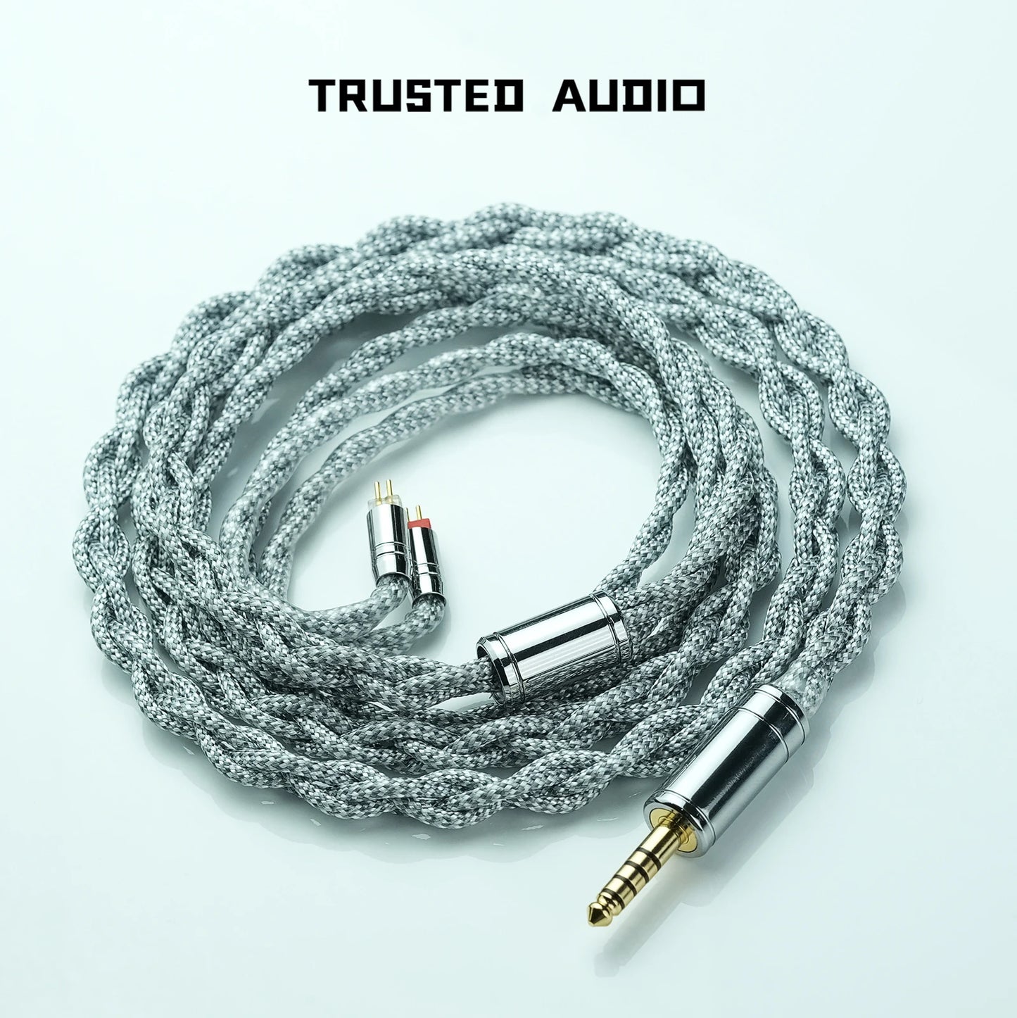 Trusted Audio 6N OCC Upgrade Cable, 0.32Ω Low Resistance Nylon Braided, for Enhanced Mid-Bass, Recessed 2pin/0.78 2pin/MMCX