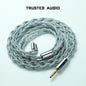Trusted Audio 6N OCC Upgrade Cable, 0.32Ω Low Resistance Nylon Braided, for Enhanced Mid-Bass, Recessed 2pin/0.78 2pin/MMCX