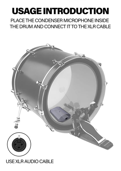 BA 19A Condenser Boundary Microphone for Instrument Applications