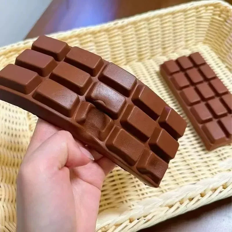 1/3PCS Simulated Chocolate Squishy Squeeze Toy PU Soft Slow Rebound Fidget Toys Stress Relief Sensory Squeeze Toys@