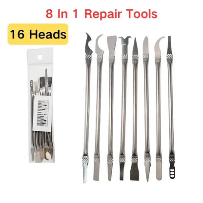 8 In 1 CPU IC Phone Repair Tools Glue Remover IC Chip Repair Thin Blades Piratical Repair Hand Tool For Mobile Phone Computer