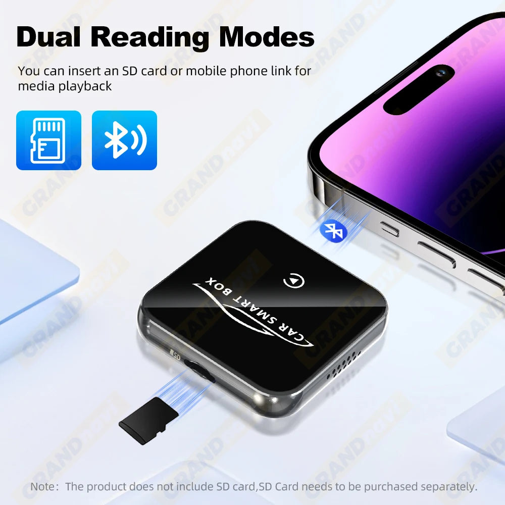 Grandnavi Android 13 3in1 CarPlay Ai Box Wireless Android Auto USB Adapter For Youtube Netflix Tiktok Universal AI Box Plug Play