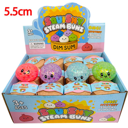 Dumpling Glitter Dumpling Squishy Blind Box Dumplings Sensory Squeeze Toy for Stress Relief Desktop Decoration Free one 5.5cm