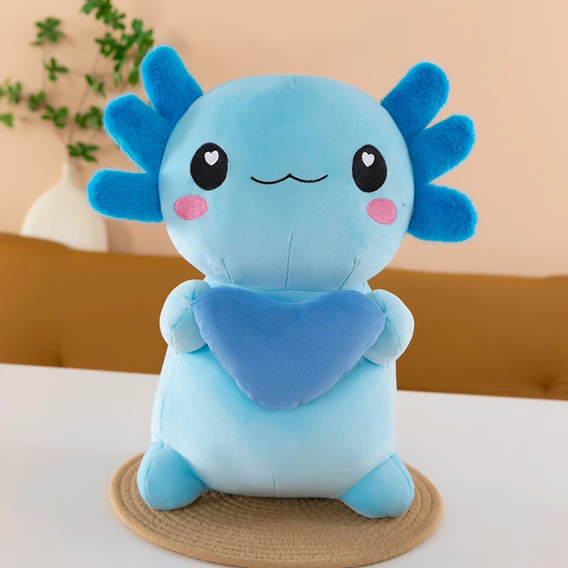 Cross-Border New Model of Axolotl Plush Toy in Four Colors, Cross-Border Hexagonal Dinosaur Toy, Soft Axolotl for Couples