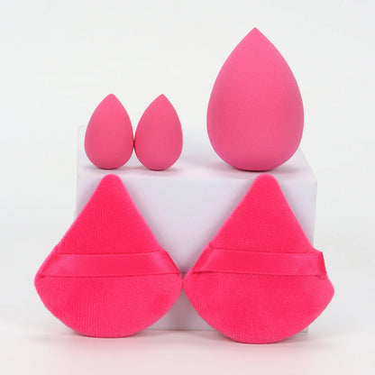 5Pcs Professional Makeup Sponge Set - Soft, Gentle, Multi-Purpose Tools for Perfect Foundation, Powder, and Blush Application