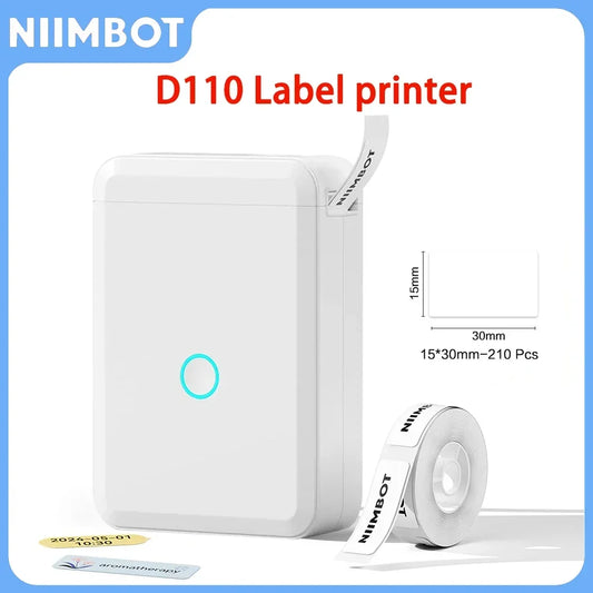 Niimbot D110 Przenośna Mini Drukarka Termiczna Samoprzylepna Etykietarka Bez tuszu Kieszonkowa Etykieciarka Drukarka UV do Etykiet Mobilnych