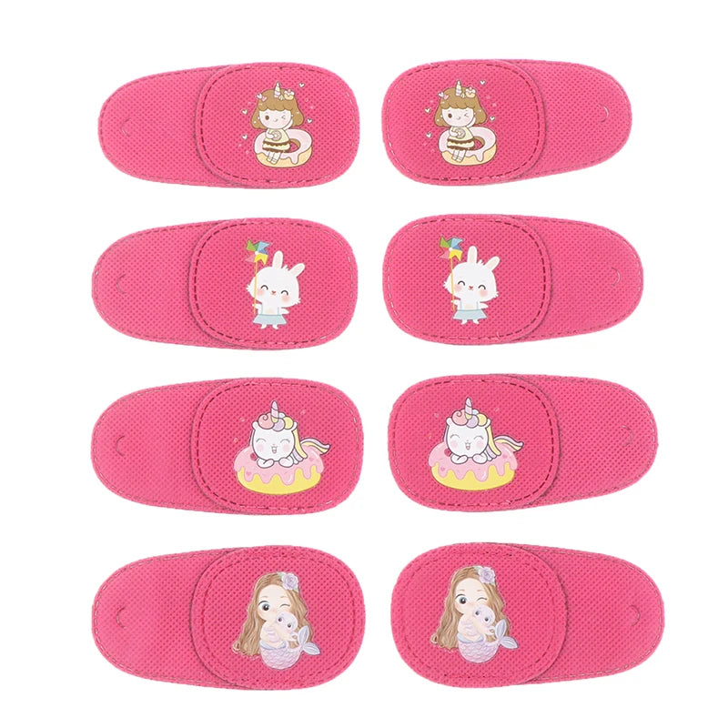 【6Pcs/set Children Health Care Kids Occlusion Medical Lazy Eye Patch Eyeshade For Kids Strabismus Vision Care Kit】