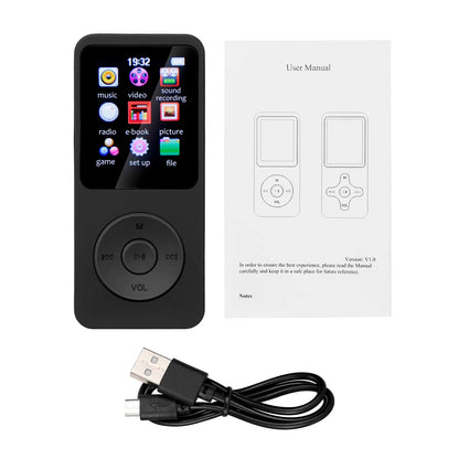 Portable MP3 Player 1.8 Inch Screen Walkmen HIFI Bluetooth Compatible E-Books Recording  Bluetooth Wifi Pplayer FM Radio Player